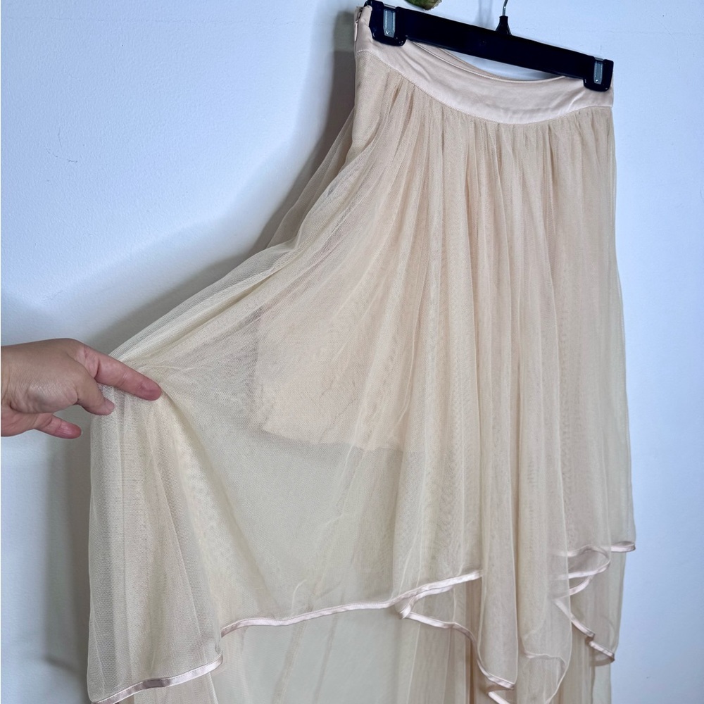 Free People ‘Keep Me’ Tulle Maxi Skirt in Shell - Picture 8 of 13